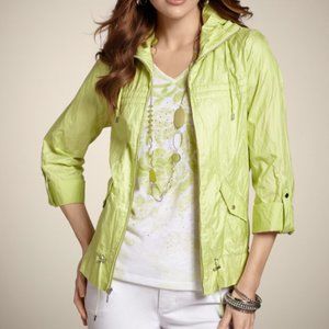 CHICO’s MEREDITH Soft Lime ¾ Sleeves Jacket Size M